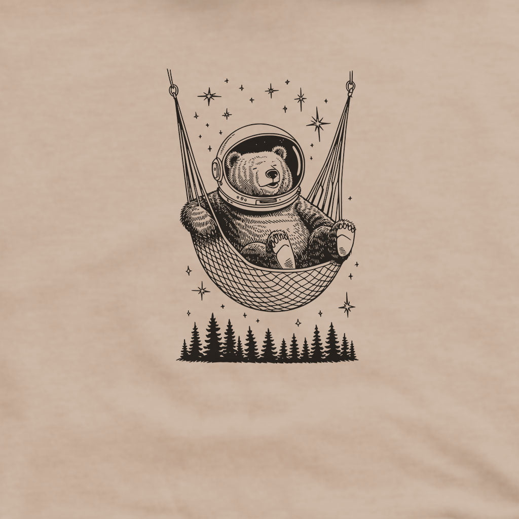 The Napstronaut Bear Hoodie Adventure and Outdoors Themed Hoodie