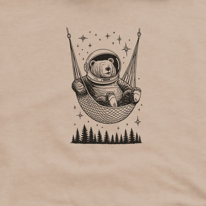 The Napstronaut Bear Hoodie Adventure and Outdoors Themed Hoodie