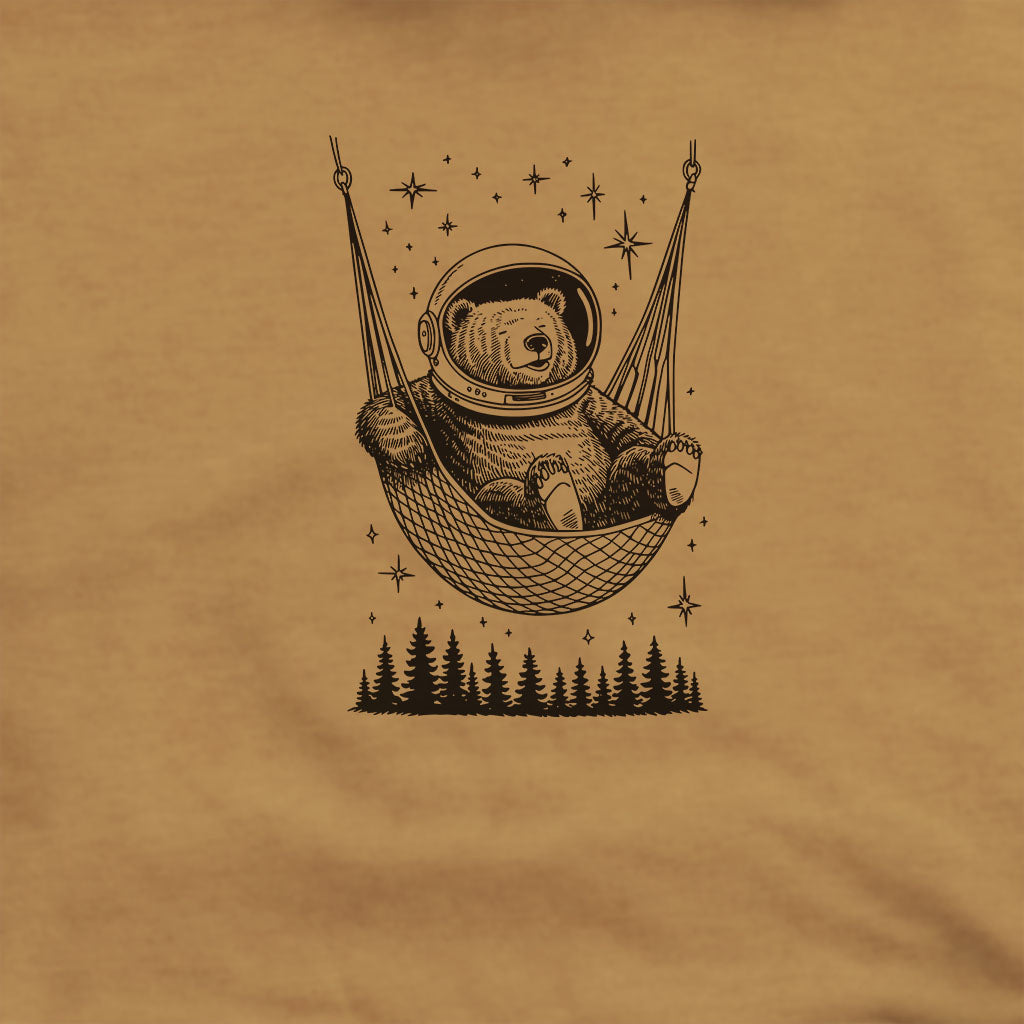 The Napstronaut Bear Hoodie Adventure and Outdoors Themed Hoodie
