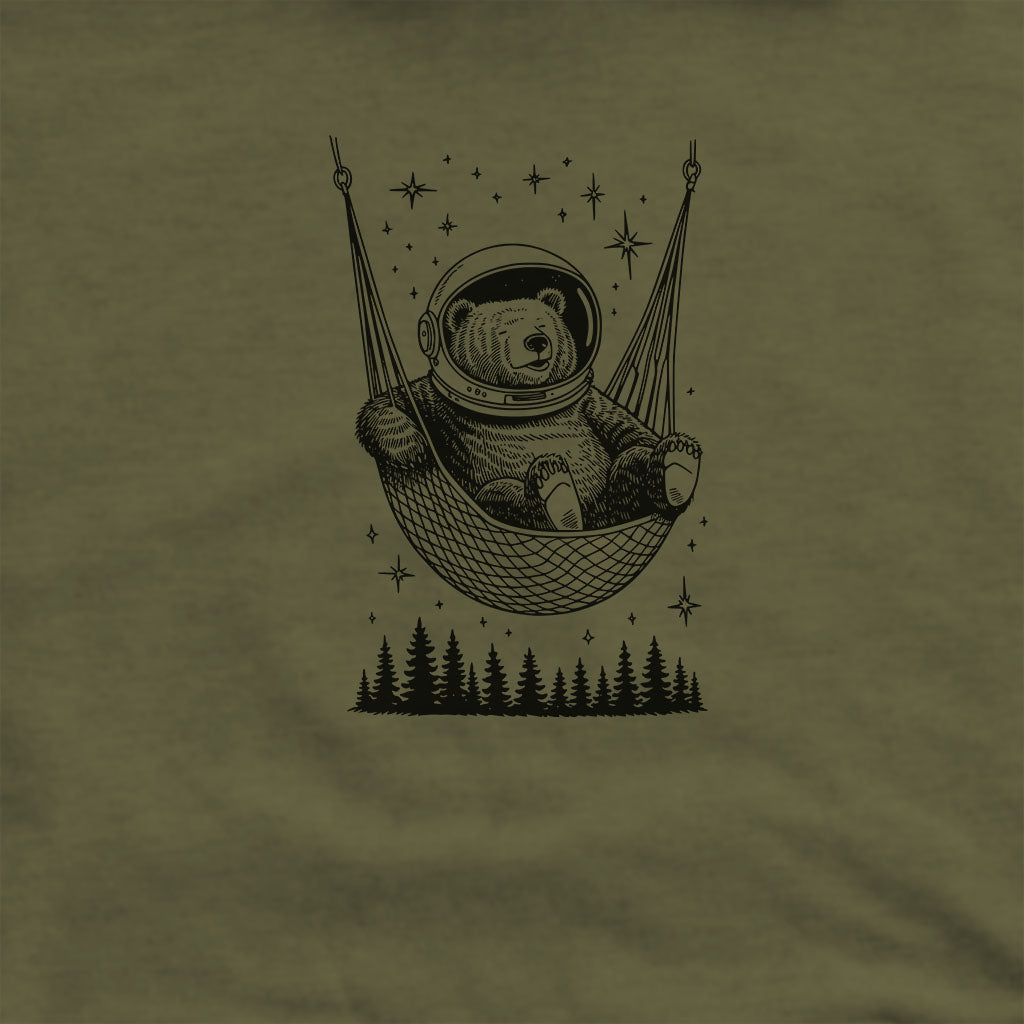 The Napstronaut Bear Hoodie Adventure and Outdoors Themed Hoodie