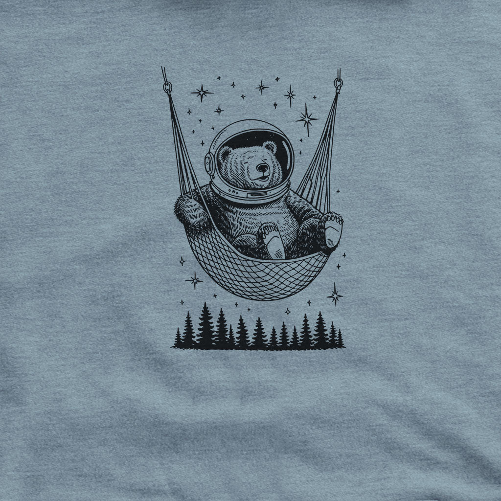 The Napstronaut Bear Hoodie Adventure and Outdoors Themed Hoodie