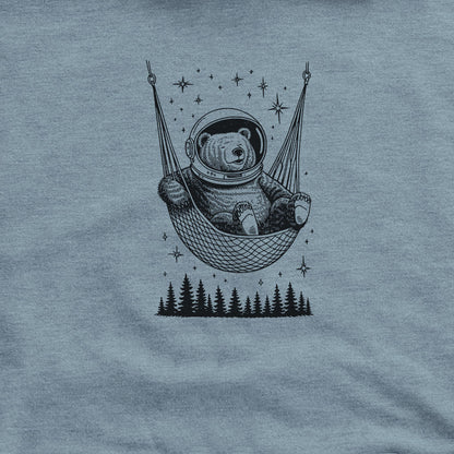 The Napstronaut Bear Hoodie Adventure and Outdoors Themed Hoodie
