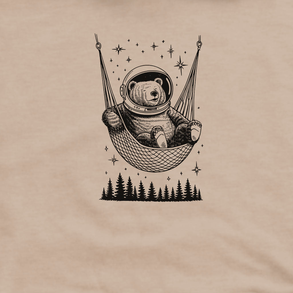 The Napstronaut Bear Crewneck Sweatshirt Adventure and Outdoors Themed Sweatshirt