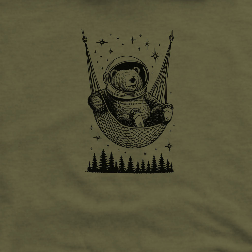 The Napstronaut Bear Crewneck Sweatshirt Adventure and Outdoors Themed Sweatshirt