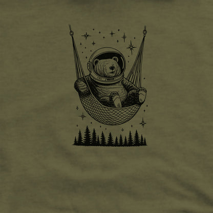 The Napstronaut Bear Crewneck Sweatshirt Adventure and Outdoors Themed Sweatshirt