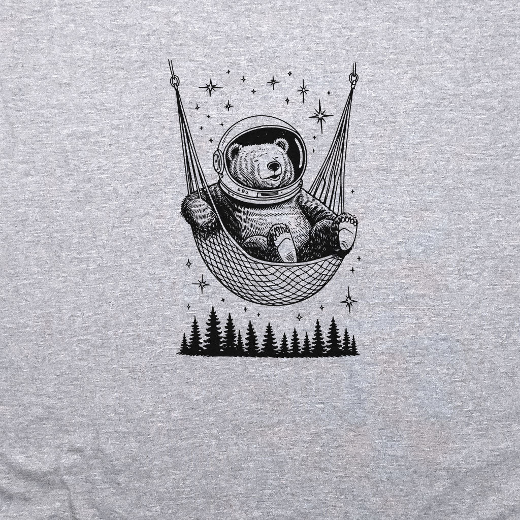 The Napstronaut Bear Crewneck Sweatshirt Adventure and Outdoors Themed Sweatshirt