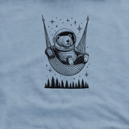 The Napstronaut Bear Crewneck Sweatshirt Adventure and Outdoors Themed Sweatshirt