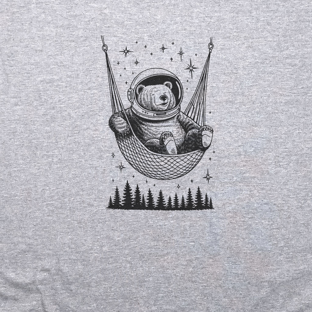 The Napstronaut Bear T-Shirt Adventure and Outdoors Themed T-Shirt