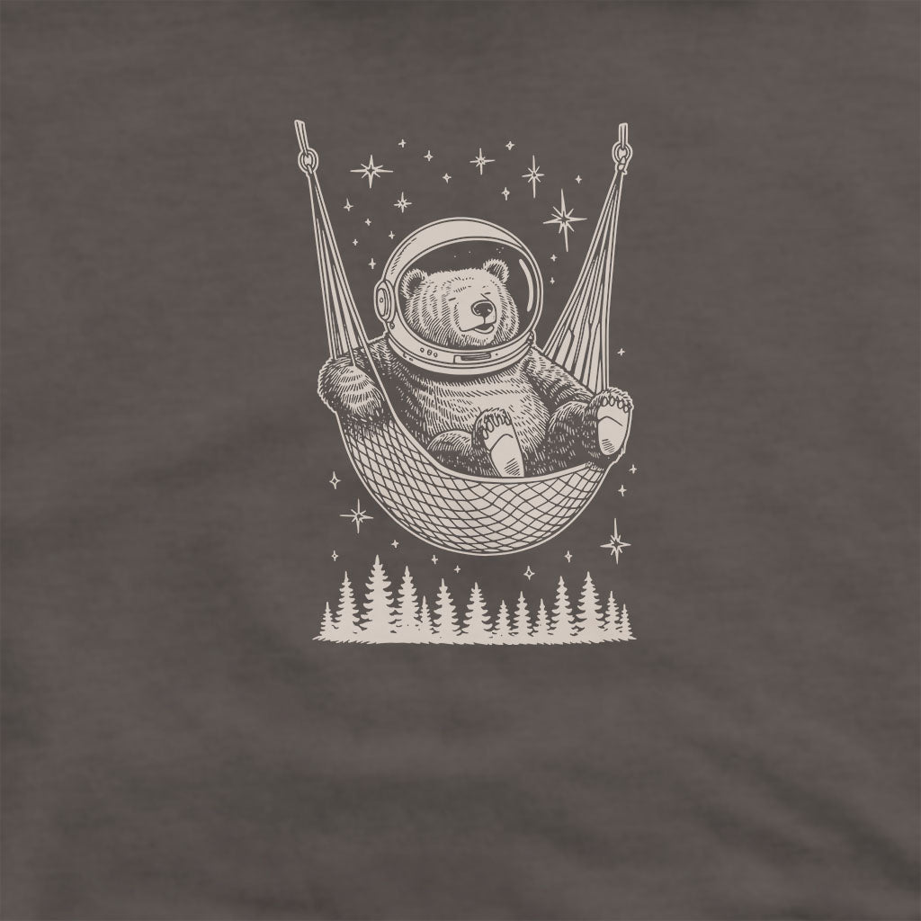 The Napstronaut Bear Hoodie Adventure and Outdoors Themed Hoodie