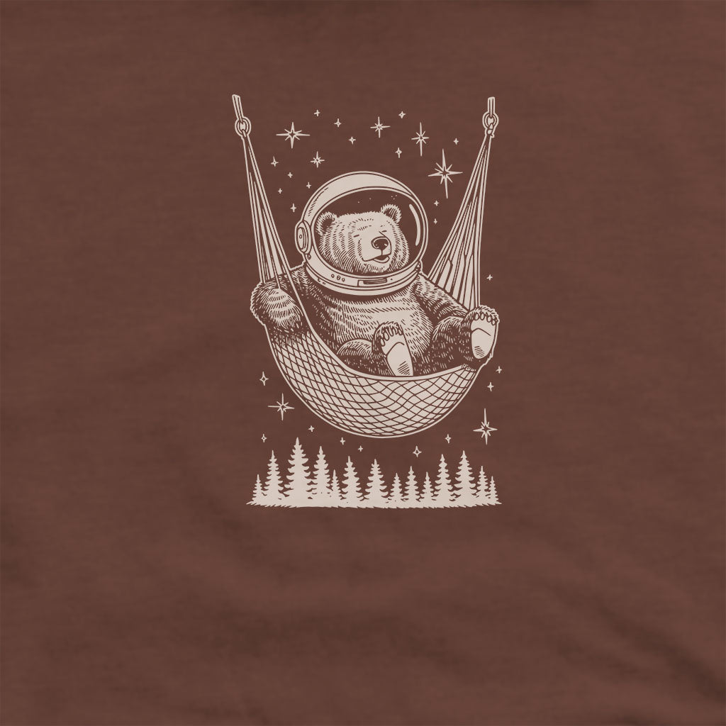 The Napstronaut Bear Hoodie Adventure and Outdoors Themed Hoodie