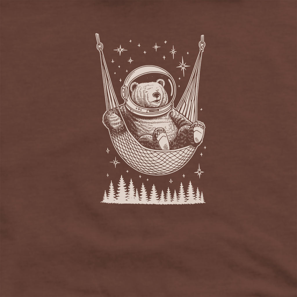 The Napstronaut Bear Crewneck Sweatshirt Adventure and Outdoors Themed Sweatshirt