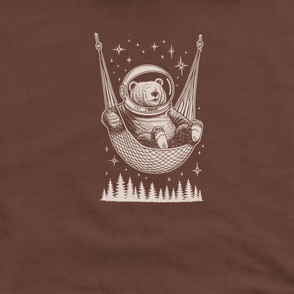 The Napstronaut Bear Crewneck Sweatshirt Adventure and Outdoors Themed Sweatshirt
