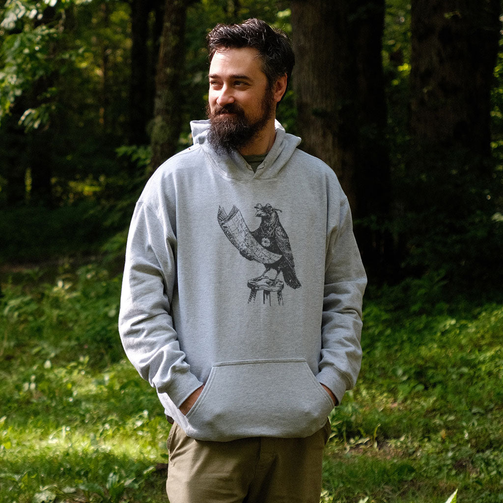 The Routician Crow Hoodie Adventure and Outdoors Themed Hoodie