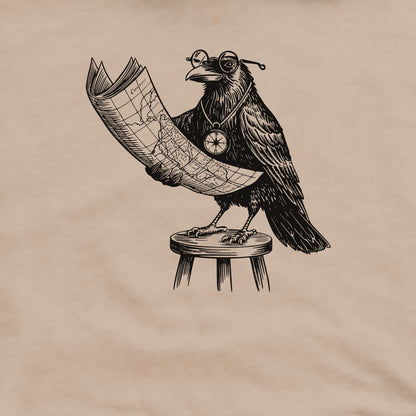 The Routician Crow Crewneck Sweatshirt Adventure and Outdoors Themed Sweatshirt