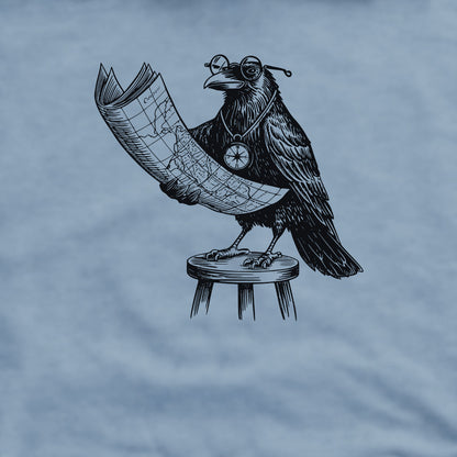 The Routician Crow Crewneck Sweatshirt Adventure and Outdoors Themed Sweatshirt