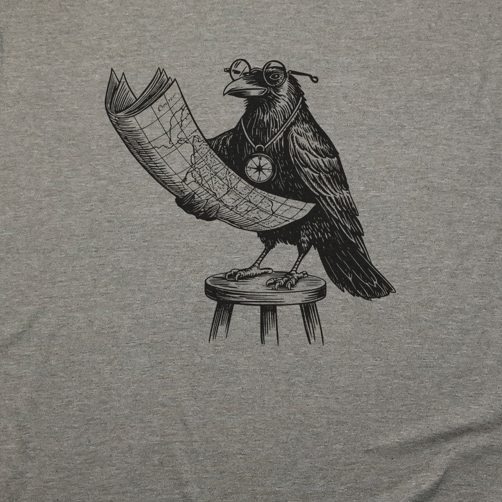 The Routician Crow T-Shirt Adventure and Outdoors Themed T-Shirt