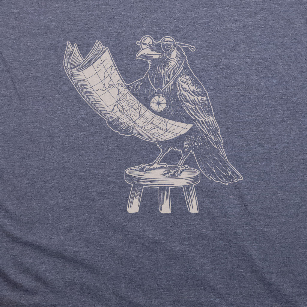 The Routician Crow T-Shirt Adventure and Outdoors Themed T-Shirt