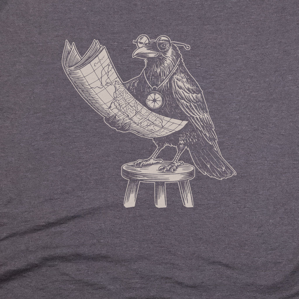 The Routician Crow T-Shirt Adventure and Outdoors Themed T-Shirt
