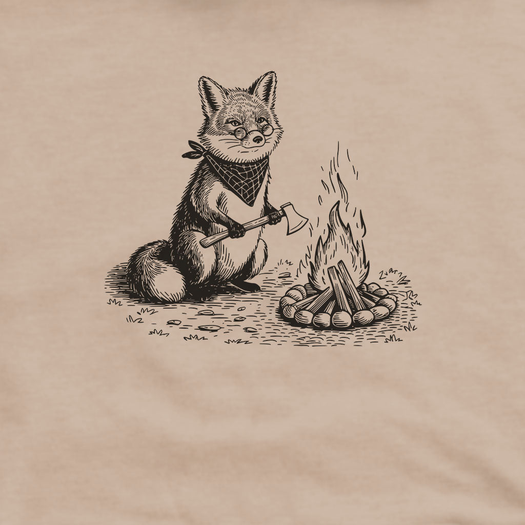 The Pyrofessor Fox Hoodie Adventure and Outdoors Themed Hoodie