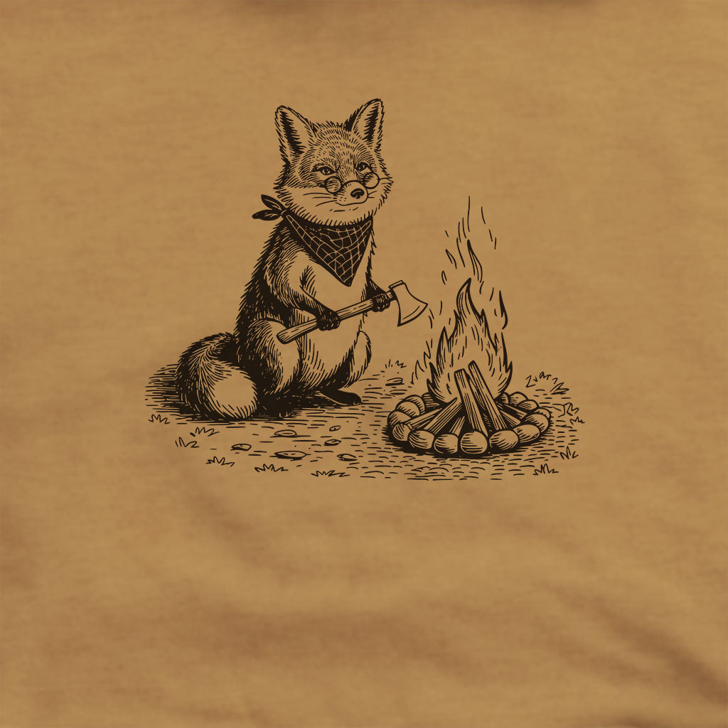 The Pyrofessor Fox Hoodie Adventure and Outdoors Themed Hoodie