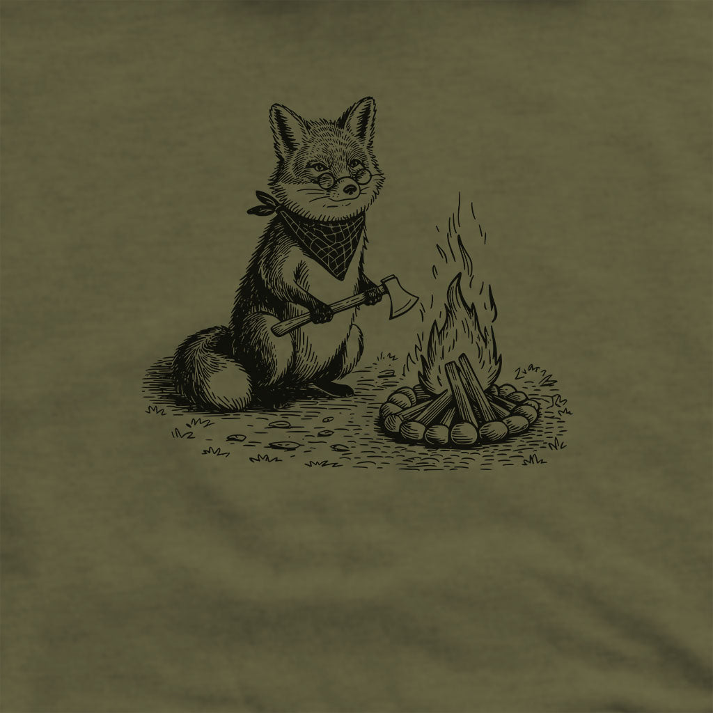 The Pyrofessor Fox Hoodie Adventure and Outdoors Themed Hoodie