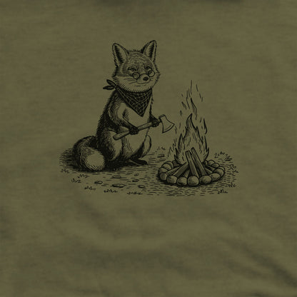 The Pyrofessor Fox Hoodie Adventure and Outdoors Themed Hoodie