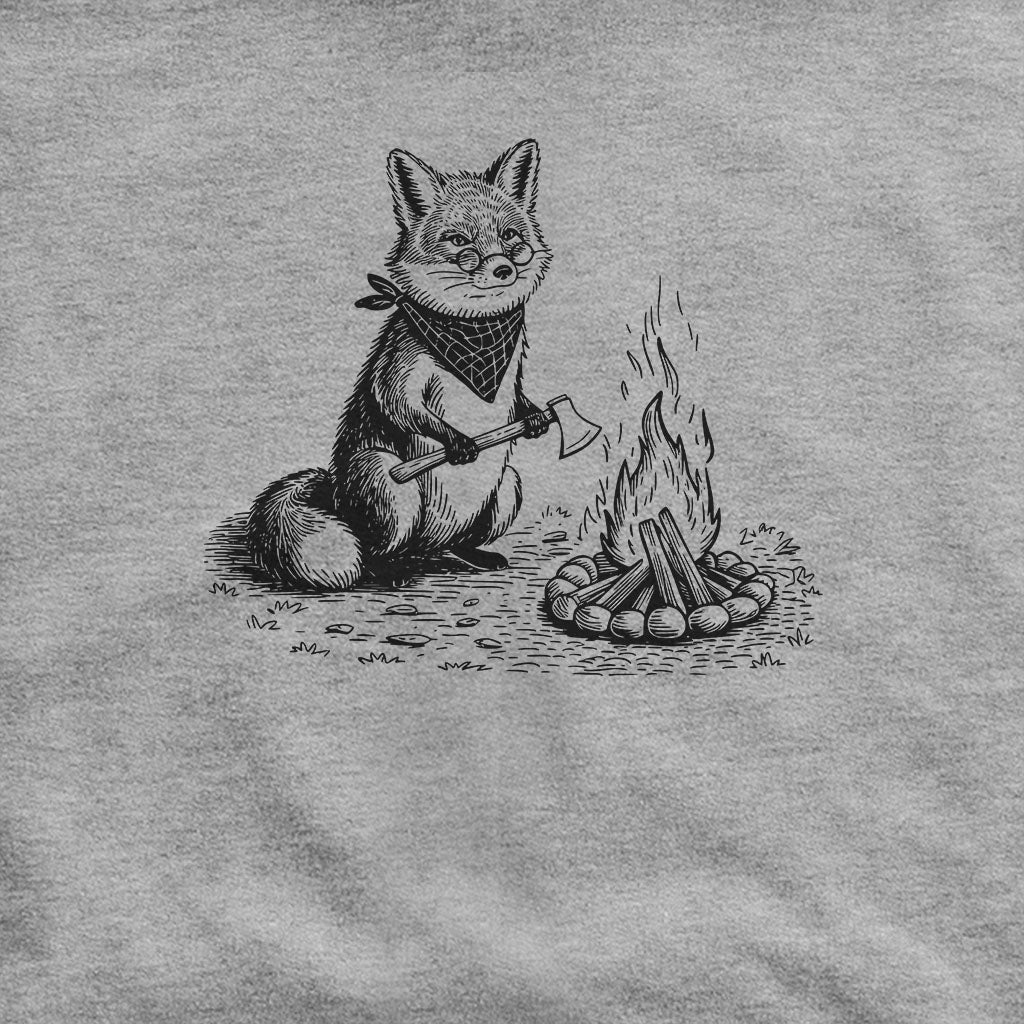 The Pyrofessor Fox Hoodie Adventure and Outdoors Themed Hoodie