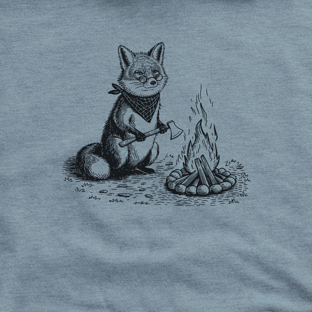 The Pyrofessor Fox Hoodie Adventure and Outdoors Themed Hoodie