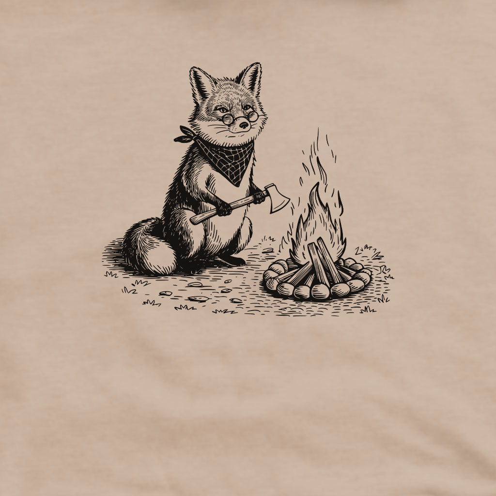 The Pyrofessor Fox Crewneck Sweatshirt Adventure and Outdoors Themed Sweatshirt