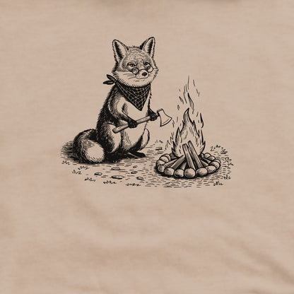 The Pyrofessor Fox Crewneck Sweatshirt Adventure and Outdoors Themed Sweatshirt