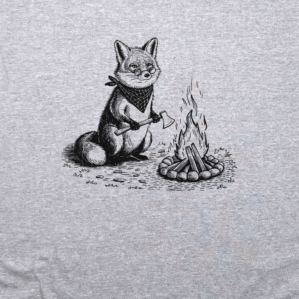 The Pyrofessor Fox Crewneck Sweatshirt Adventure and Outdoors Themed Sweatshirt