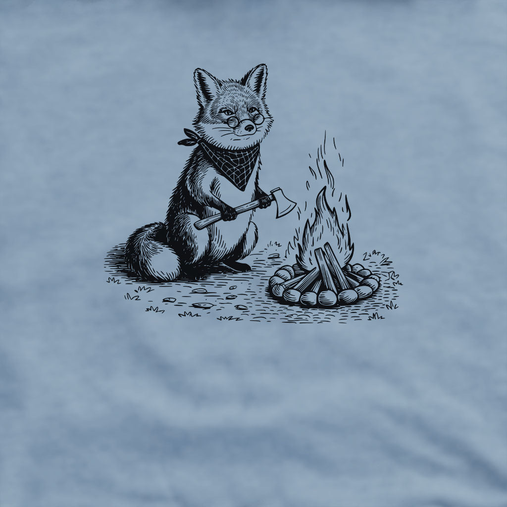 The Pyrofessor Fox Crewneck Sweatshirt Adventure and Outdoors Themed Sweatshirt