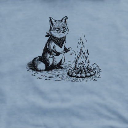 The Pyrofessor Fox Crewneck Sweatshirt Adventure and Outdoors Themed Sweatshirt