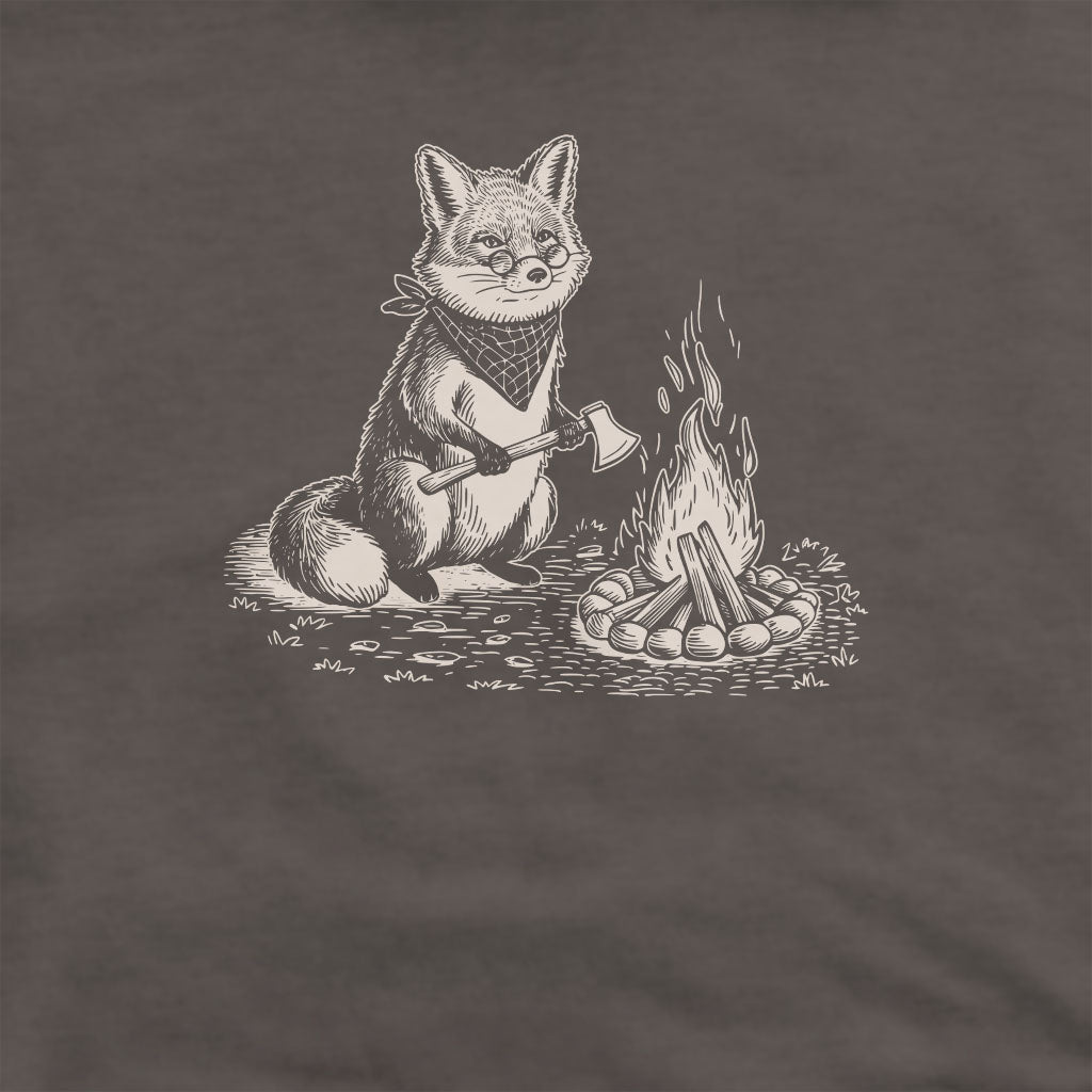 The Pyrofessor Fox Crewneck Sweatshirt Adventure and Outdoors Themed Sweatshirt