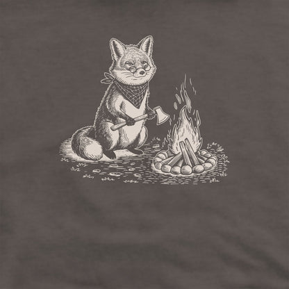 The Pyrofessor Fox Crewneck Sweatshirt Adventure and Outdoors Themed Sweatshirt