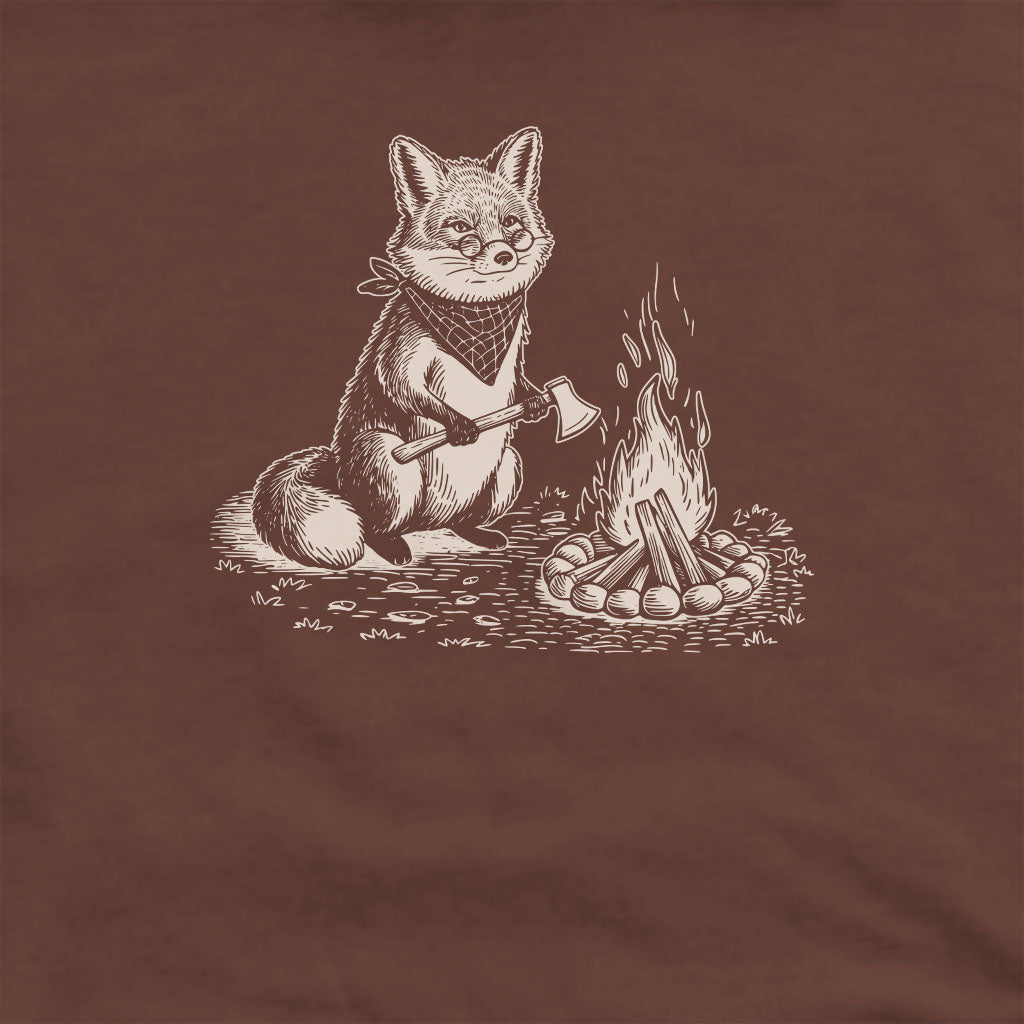 The Pyrofessor Fox Crewneck Sweatshirt Adventure and Outdoors Themed Sweatshirt