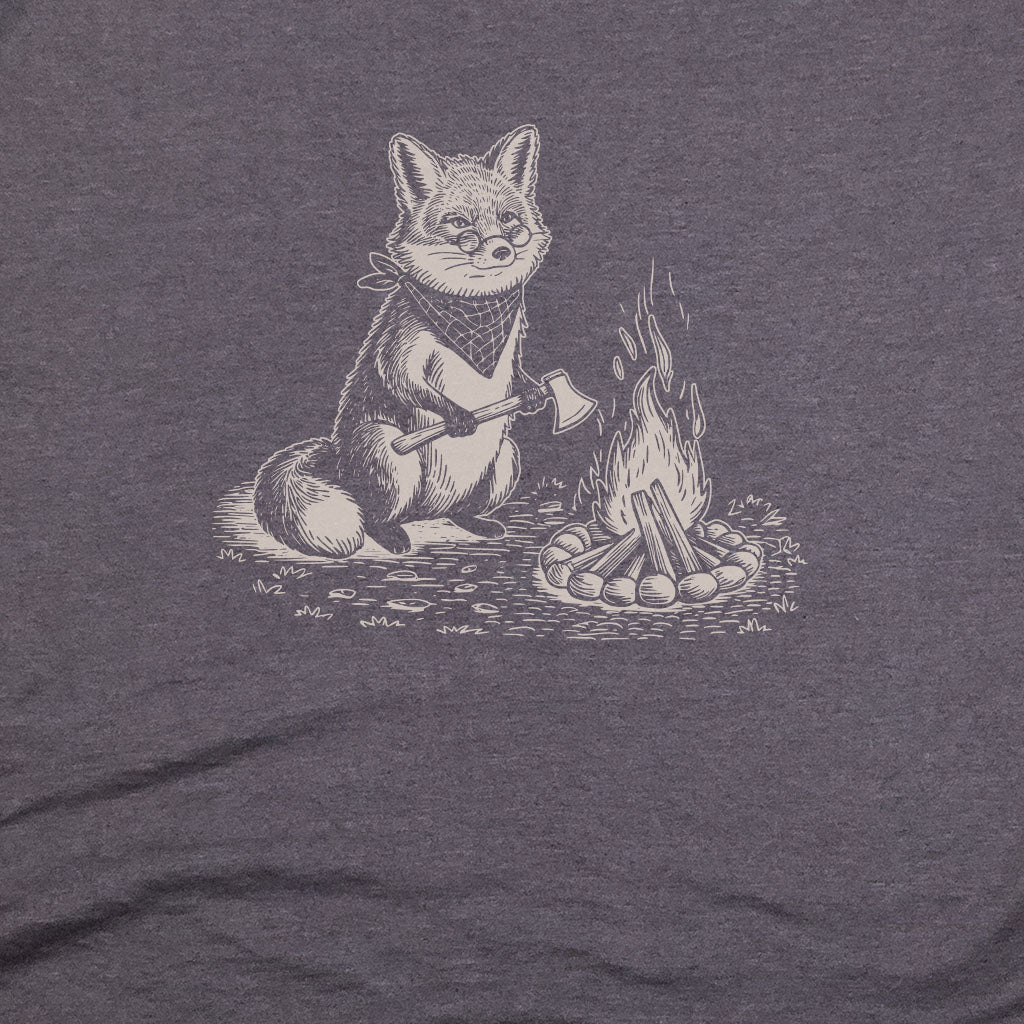 The Pyrofessor Fox T-Shirt Adventure and Outdoors Themed T-Shirt