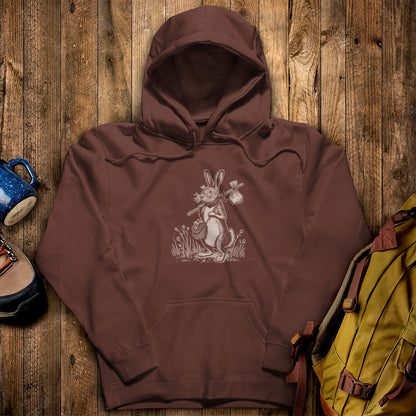 The Barehemian Hare Hoodie Cocoa Adventure and Outdoors Themed Hoodie