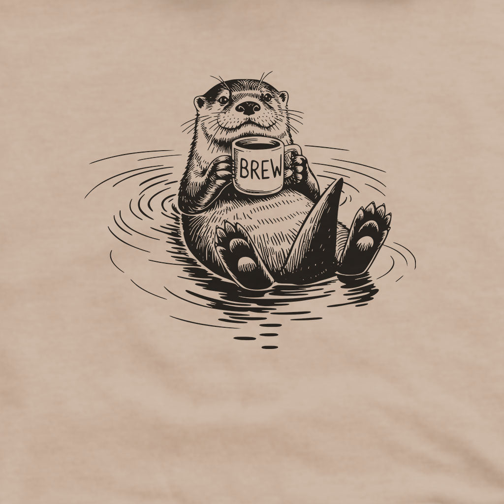 The Hoptimist Otter Hoodie Adventure and Outdoors Themed Hoodie