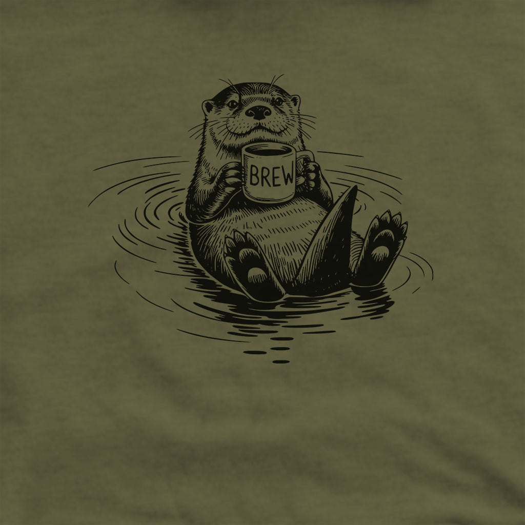 The Hoptimist Otter Hoodie Adventure and Outdoors Themed Hoodie