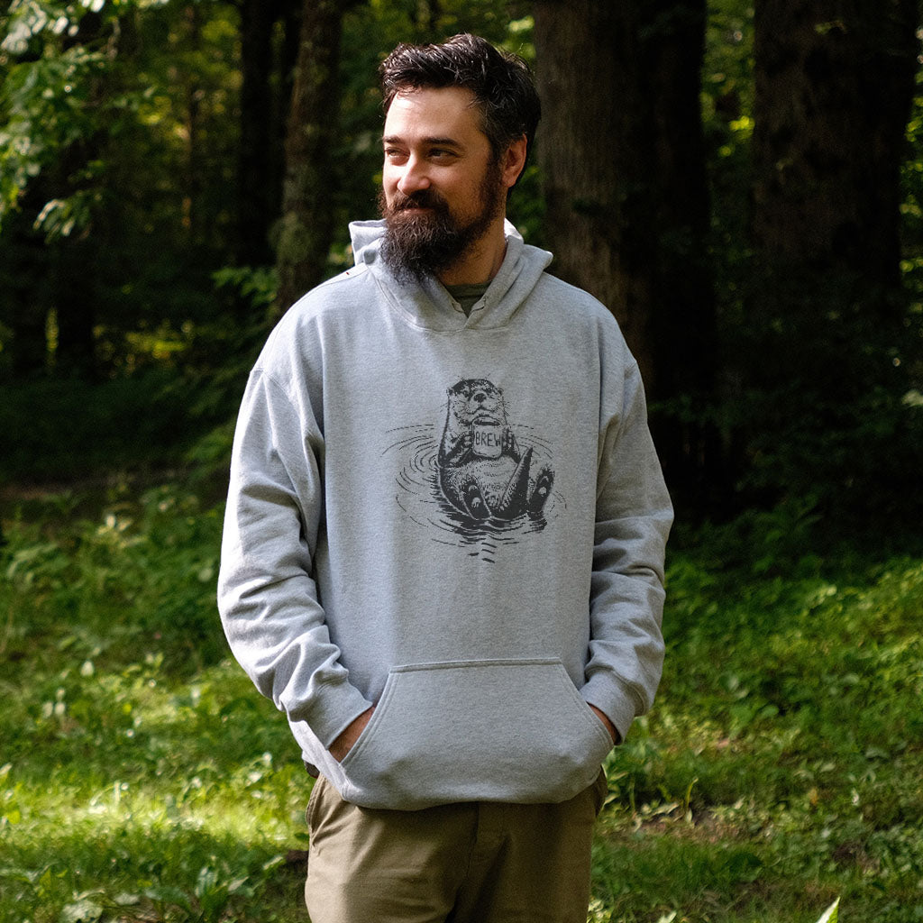The Hoptimist Otter Hoodie Adventure and Outdoors Themed Hoodie