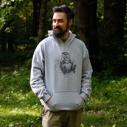 The Hoptimist Otter Hoodie Adventure and Outdoors Themed Hoodie