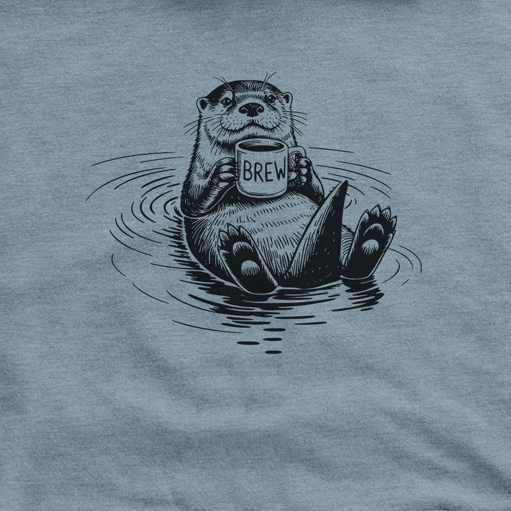 The Hoptimist Otter Hoodie Adventure and Outdoors Themed Hoodie
