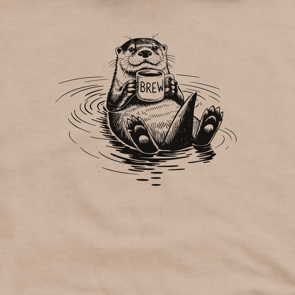 The Hoptimist Otter Crewneck Sweatshirt Adventure and Outdoors Themed Sweatshirt