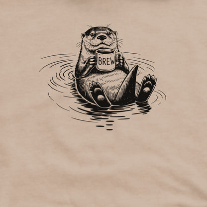 The Hoptimist Otter Crewneck Sweatshirt Adventure and Outdoors Themed Sweatshirt
