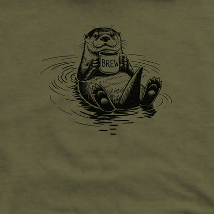 The Hoptimist Otter Crewneck Sweatshirt Adventure and Outdoors Themed Sweatshirt