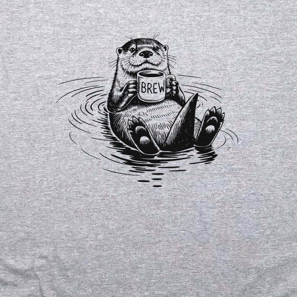 The Hoptimist Otter Crewneck Sweatshirt Adventure and Outdoors Themed Sweatshirt