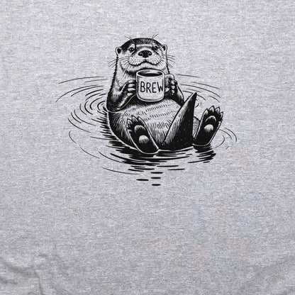 The Hoptimist Otter Crewneck Sweatshirt Adventure and Outdoors Themed Sweatshirt