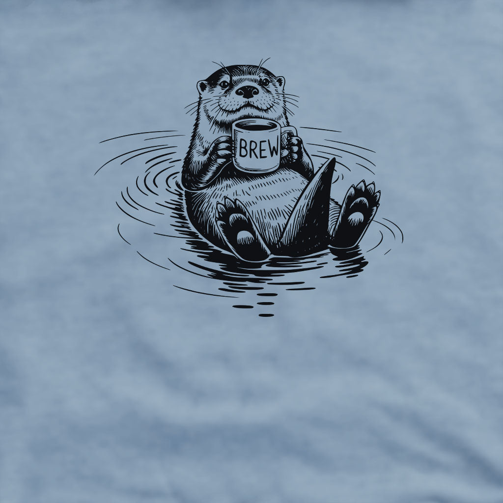 The Hoptimist Otter Crewneck Sweatshirt Adventure and Outdoors Themed Sweatshirt