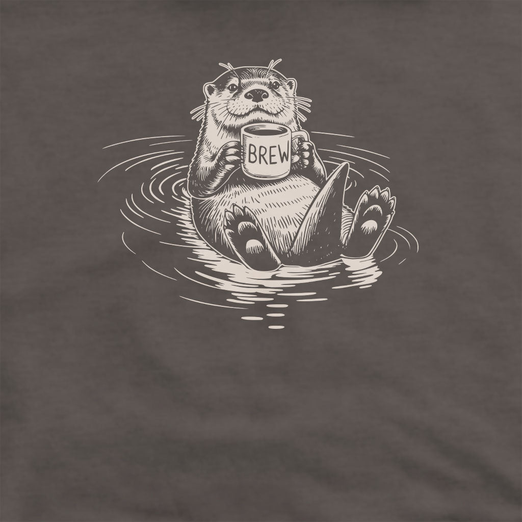 The Hoptimist Otter Crewneck Sweatshirt Adventure and Outdoors Themed Sweatshirt